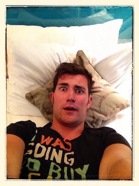 Waking up from a vibrating alarm clock